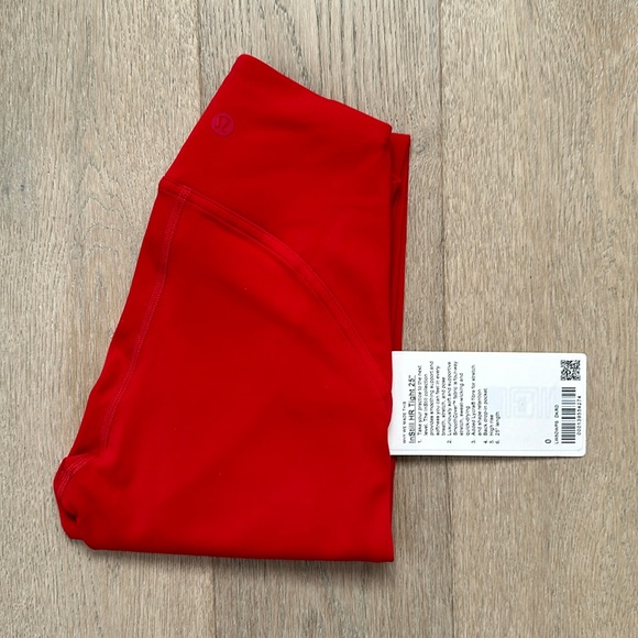 instill tight 25" size 0 dark red lululemon nwt - Picture 1 of 13